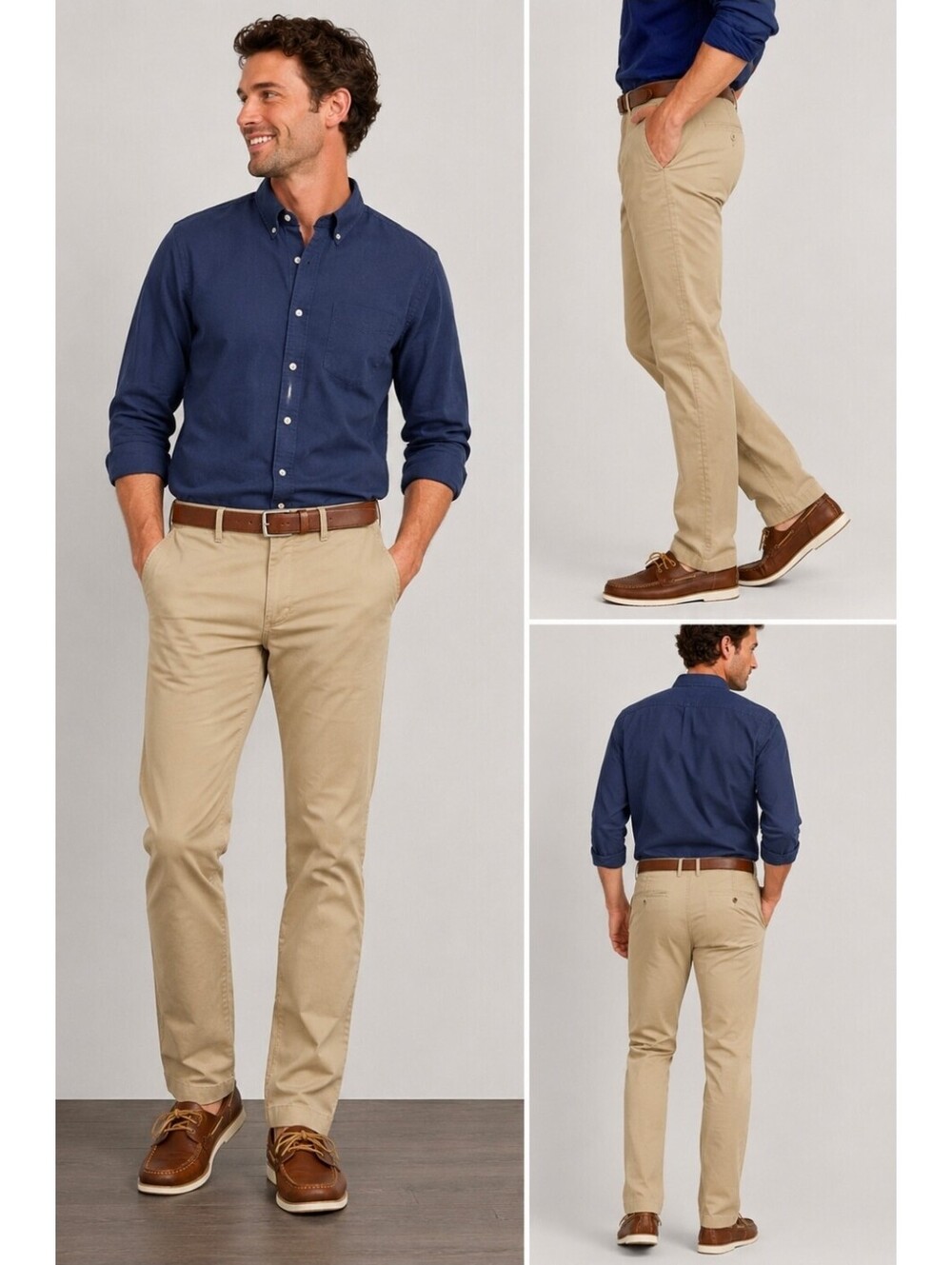 J.Crew Men’s Chino Pants 30x34 Khaki Beige Stretch Cotton Classic Preppy